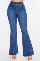 American Bazi High Waist Curvy Flare Jeans with Stretchy Comfort